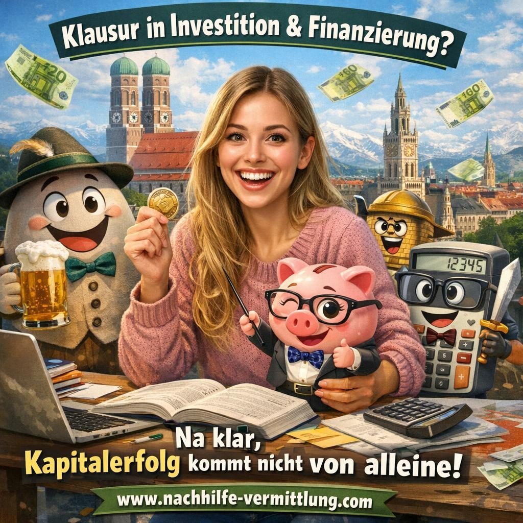 Nachhilfe Investition und Finanzierung, Investition, Finanzierung München