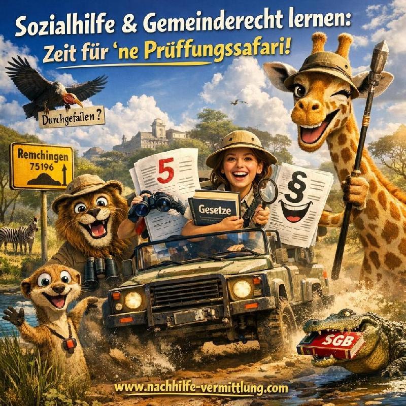 Nachhilfe Verwaltungsfachwirt, Sozialhilfe, Gemeindewirtschaftsrecht Remchingen